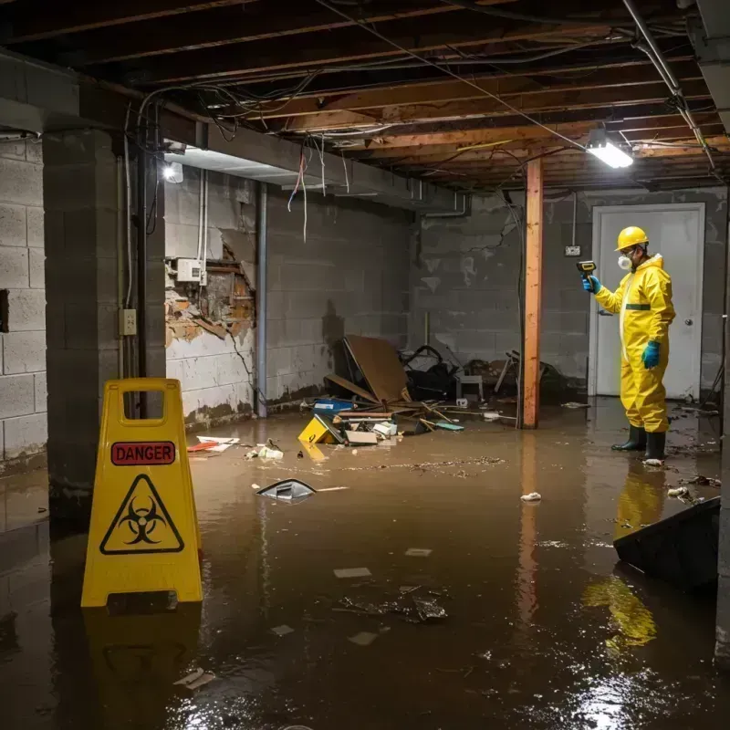 Flooded Basement Electrical Hazard in Oswego County, NY Property